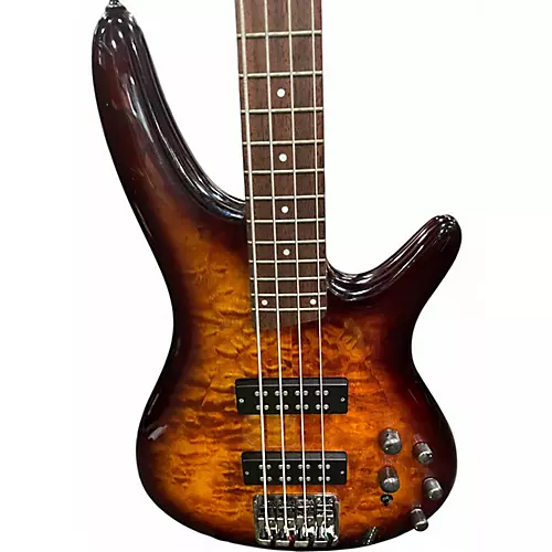 Used Ibanez SR400EQM 2 Color Sunburst Electric Bass Guitar 2 Color Sunburst