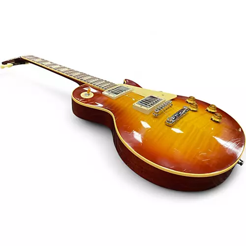 Used Gibson 1959 Reissue Murphy Aged Les Paul Sunrise Tea Burst Solid Body Electric Guitar Sunrise Tea Burst