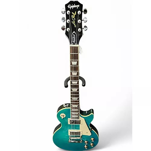 Used Epiphone Les Paul Standard FADED TURQUOISE Solid Body Electric Guitar FADED TURQUOISE