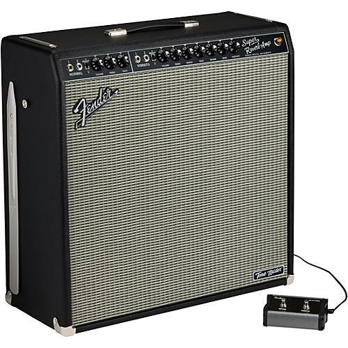 Fender Tone Master Super Reverb 45W 4x10 Guitar Combo Amp Black and Silver