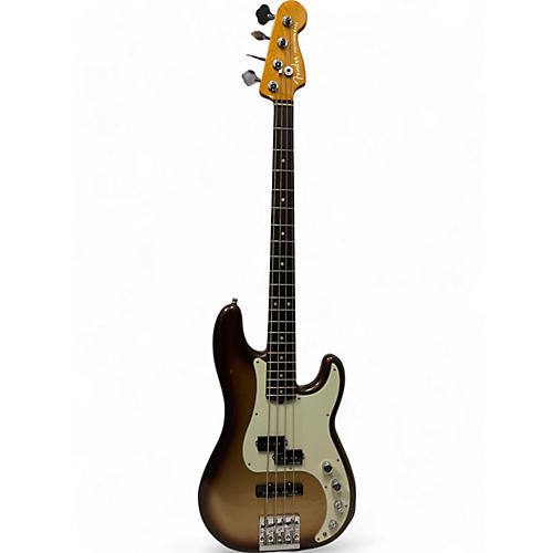Used 2019 Fender American Ultra Precision Bass Mocha Burst Electric Bass Guitar Mocha Burst
