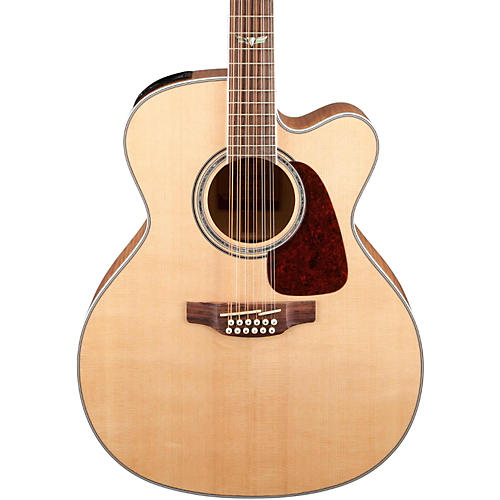 Takamine GJ72CE-12 G Series Jumbo Cutaway 12-String Acoustic-Electric Guitar Natural Flame Maple
