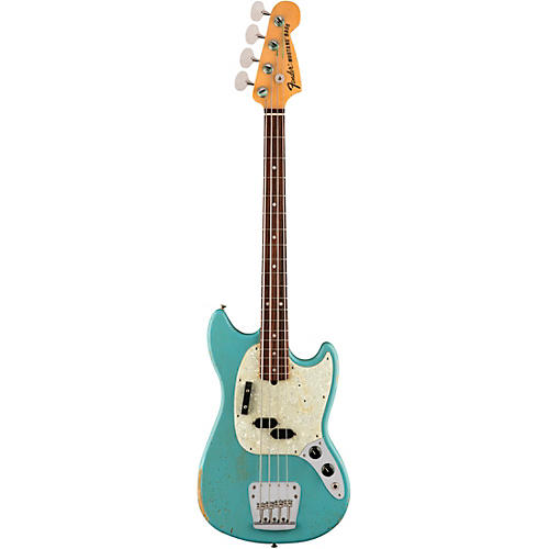 Fender Justin Meldal-Johnsen Road Worn Mustang Electric Bass Black