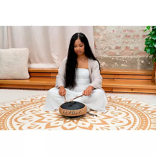 MEINL Sonic Energy B Minor Medium Octave Steel Tongue Drum Black