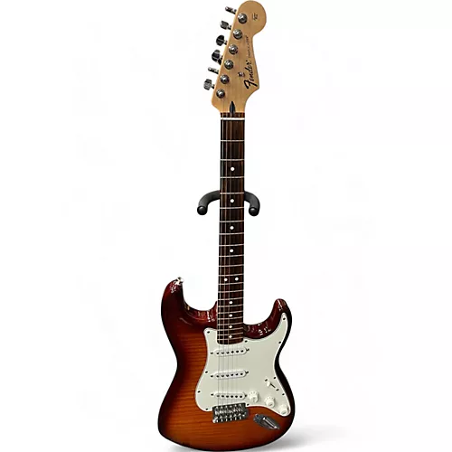 Used Fender Standard Stratocaster Plus Top Cherry Sunburst Solid Body Electric Guitar Cherry Sunburst