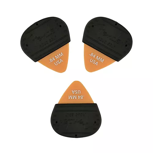 Fender Mojo Grip Dura-Tone Delrin Guitar Picks (3-Pack) Butterscotch Blonde .84 mm