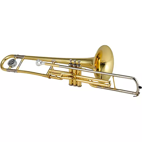 Jupiter JTB720V Standard Series C Valve Trombone Silver Yellow Brass Bell