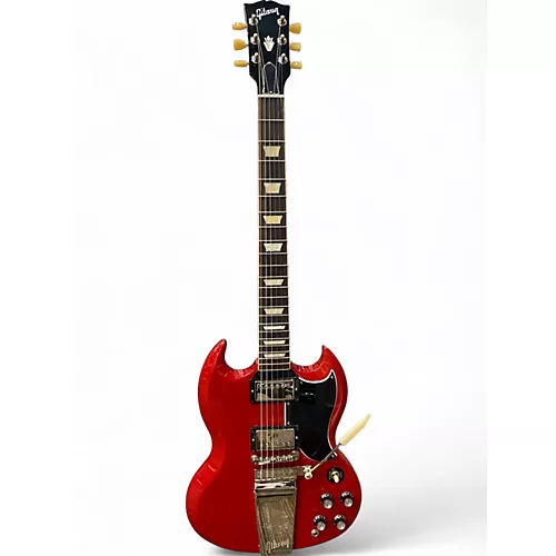 Used Gibson Sg Standard 61 Maestro Vibrola Vintage Cherry Solid Body Electric Guitar Vintage Cherry
