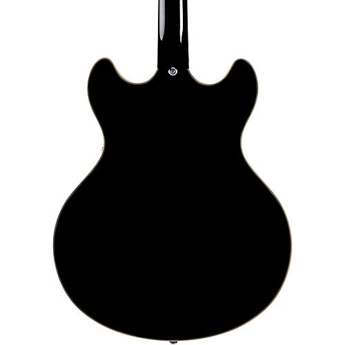 D'Angelico Premier DC Semi-Hollow Electric Guitar With Stopbar Tailpiece Black Flake