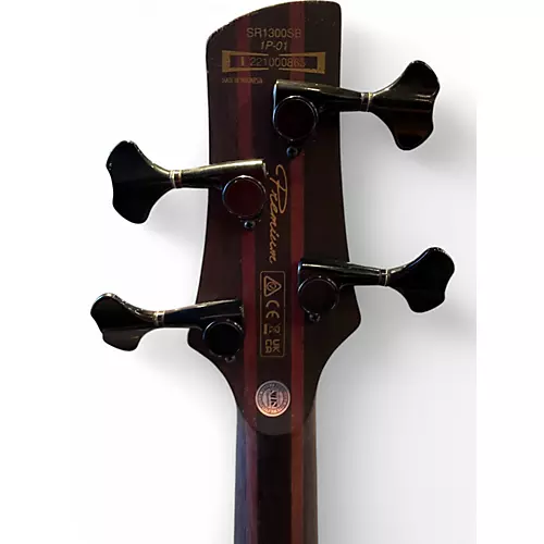 Used Ibanez Premium Series SR1300SB AFRICAN MAHOGANY Electric Bass Guitar AFRICAN MAHOGANY