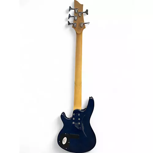 Used Schecter Guitar Research C5 PLUS Blue Electric Bass Guitar Blue
