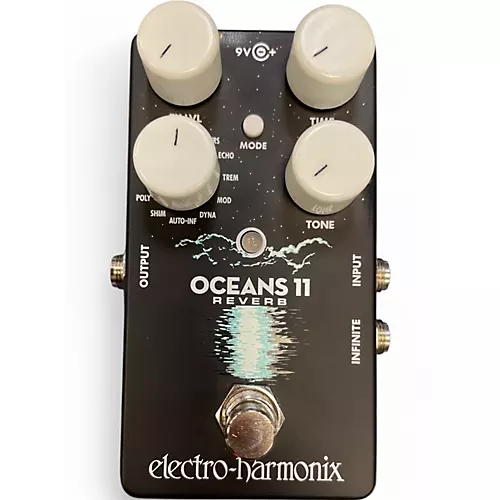 Used Electro-Harmonix Oceans 11  Reverb Effect Pedal