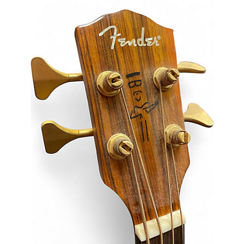 Used Fender VB Natural Acoustic Bass Guitar Natural
