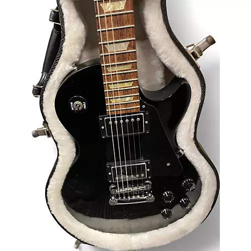 Used Gibson Les Paul Studio Black Solid Body Electric Guitar Black