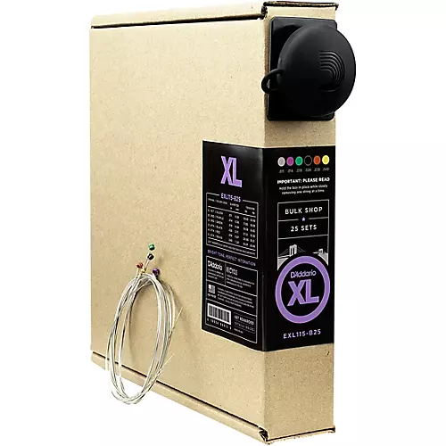 D'Addario EXL115 Blues/Jazz Bulk Pack Guitar Strings Medium - 25 Sets 25 Sets