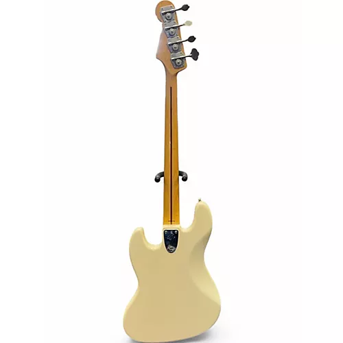 Used Fender Marcus Miller Signature Jazz Bass White Electric Bass Guitar White