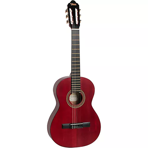 Valencia 200 Series 3/4 Size Classical Acoustic Guitar Transparent Blue
