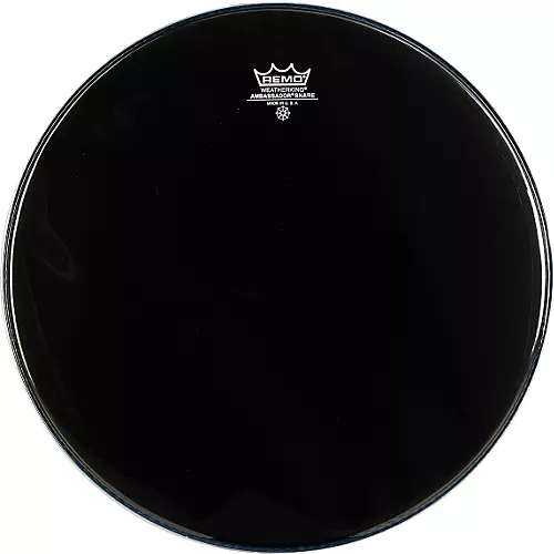 Remo Ambassador Snare Drum Head No Collar 13 in. Ebony