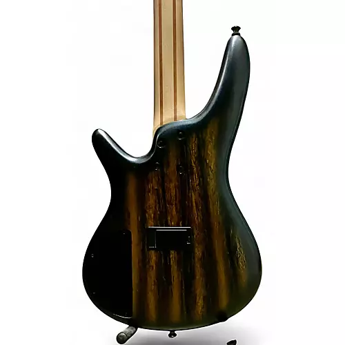 Used Ibanez SR300 Black and Gold Electric Bass Guitar Black and Gold