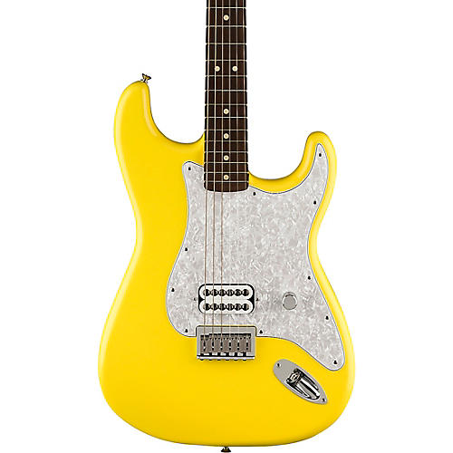 Fender Tom DeLonge Stratocaster Electric Guitar With Invader SH8 Pickup Graffiti Yellow