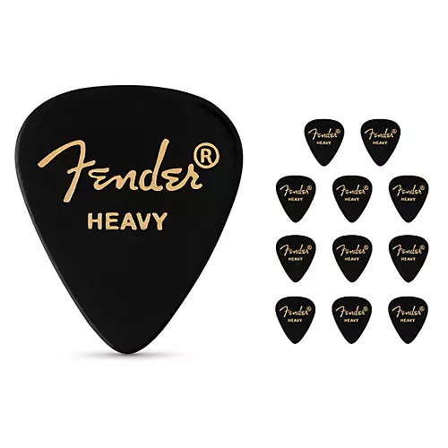 Fender 351 Shape Classic Celluloid Guitar Picks Medium 12 Pack