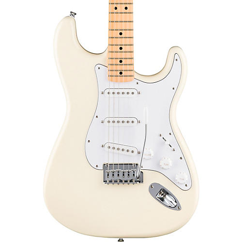 Fender Standard Stratocaster Maple Fingerboard Electric Guitar Olympic White