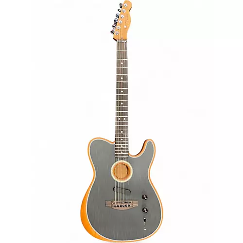 Used Fender Acoustasonic Player Telecaster BRUSHED BLACK Acoustic Electric Guitar BRUSHED BLACK