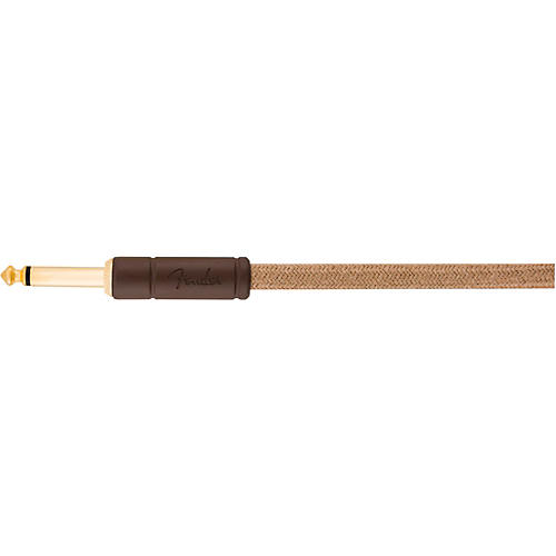 Fender Festival Pure Hemp Straight to Angle Instrument Cable 18.6 ft. Natural