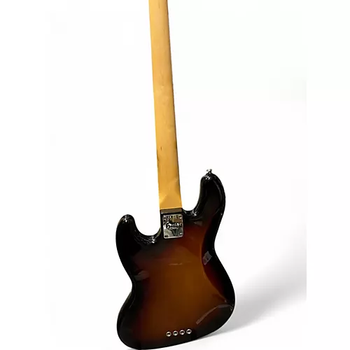 Used 2015 Fender American Standard Jazz Bass 3 Color Sunburst Electric Bass Guitar 3 Color Sunburst