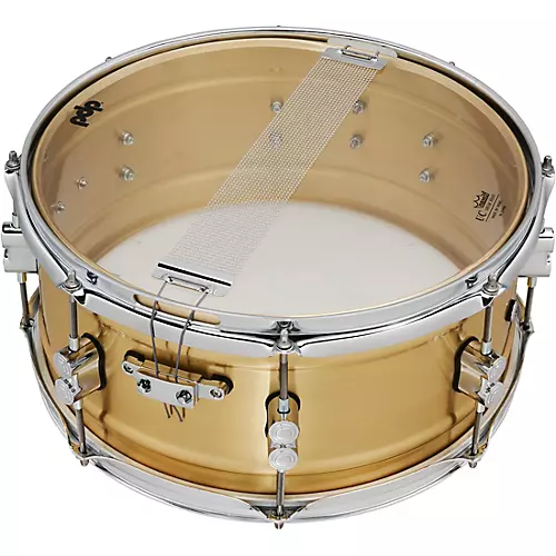 PDP by DW Concept Series 1.2 mm Natural Satin Brushed Brass Snare Drum 14 x 8 in.