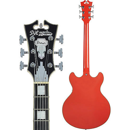 D'Angelico Premier DC Semi-Hollow Electric Guitar With Stopbar Tailpiece Black Flake
