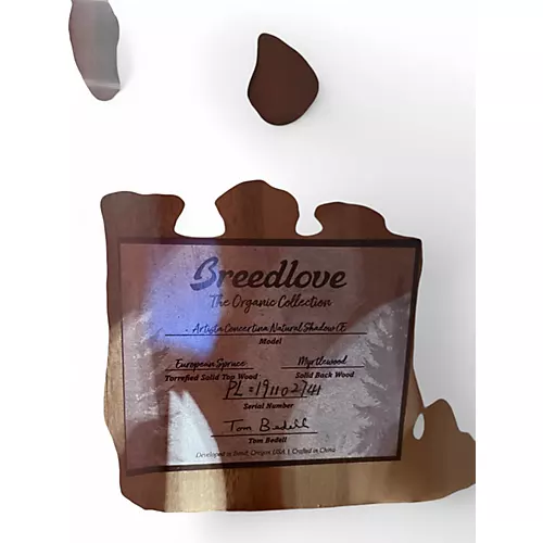 Used Breedlove ARTISTA CONCERTINA NAT SHADOW CE Natural Classical Acoustic Electric Guitar Natural