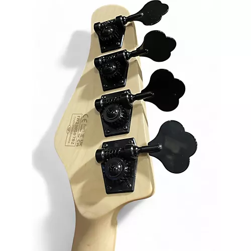 Used Schecter Guitar Research Justin Beck V Ani Natural Electric Bass Guitar Natural