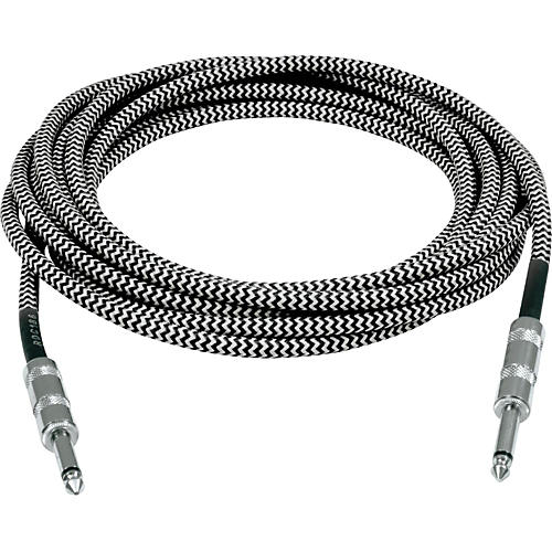 Musician's Gear Tweed Standard Instrument Cable 20 ft. Black and Silver