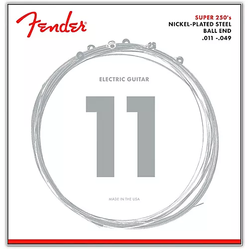 Fender 250M Super 250 Nickel-Plated Steel Electric Guitar Strings - Medium