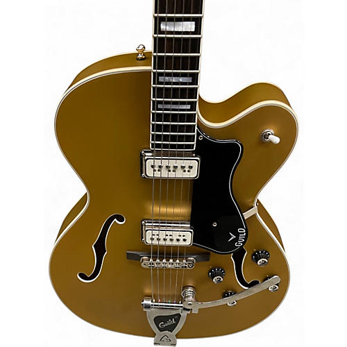 Used Guild X-175 MANHATTAN SPECIAL SATIN GOLD Hollow Body Electric Guitar SATIN GOLD