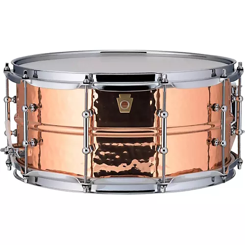 Ludwig Copper Phonic Hammered Snare Drum 14 x 5 in. Copper Finish with Imperial Lugs