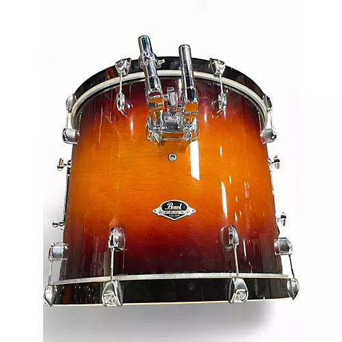 Used Pearl 5 Piece Export Tobacco Sunburst Drum Kit Tobacco Sunburst