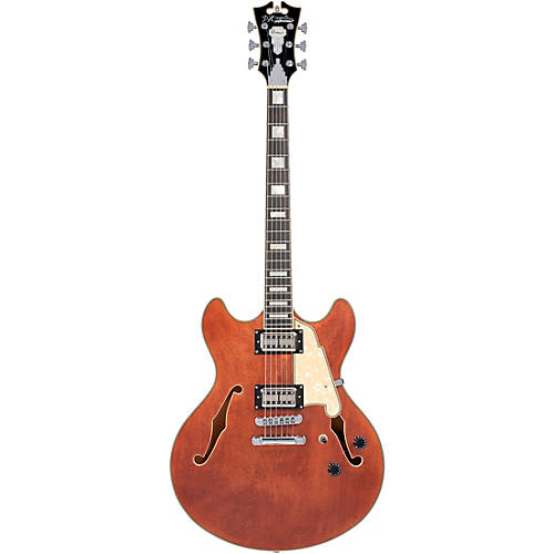 D'Angelico Premier Series DC XT Limited-Edition Semi-Hollow Electric Guitar with Seymour Duncan Psyclone Humbuckers Matte Walnut