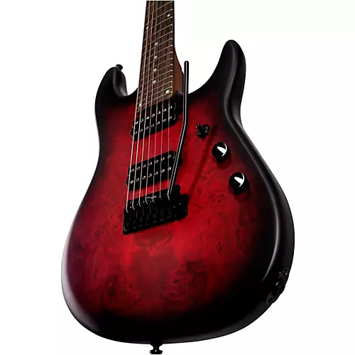 Sterling by Music Man Jason Richardson Cutlass Signature 7-String Electric Guitar Dark Scarlet Burst Satin