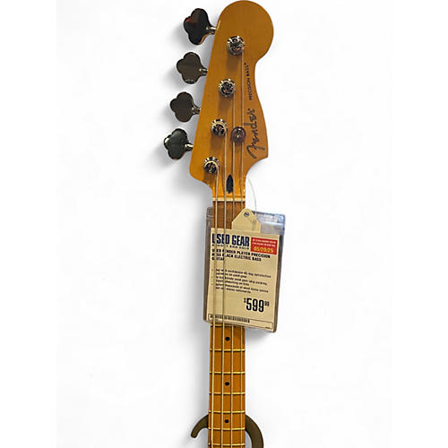 Used Fender Player Precision Bass Black Electric Bass Guitar Black