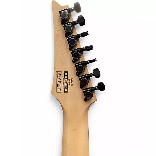 Used Ibanez RG7421 RG Series Pearl Black Fade Metallic Solid Body Electric Guitar Pearl Black Fade Metallic