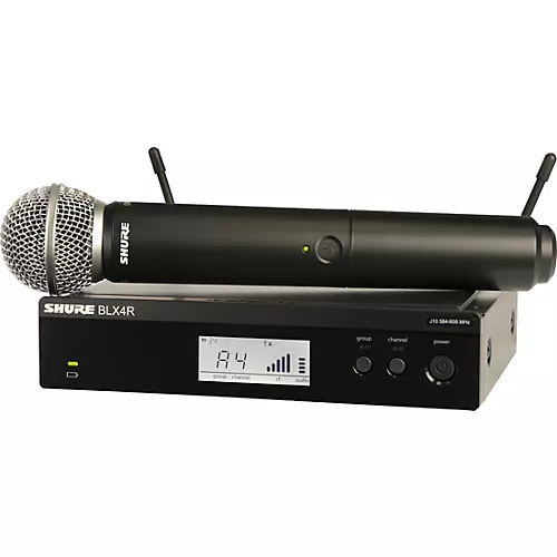 Shure BLX24R/SM58 Wireless System With Rackmountable Receiver and SM58 Microphone Capsule Band J11