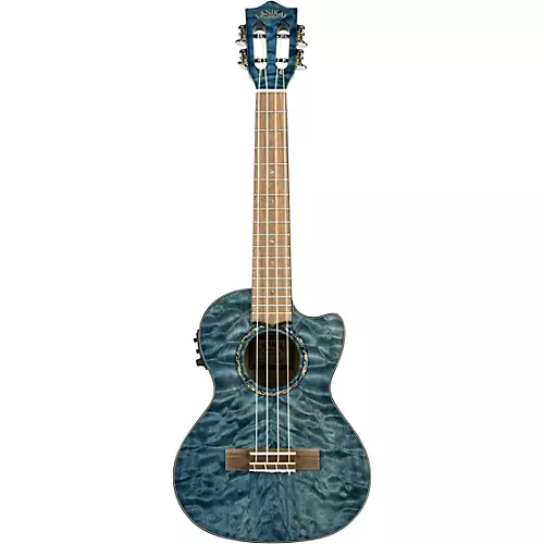 Lanikai QM-CET Quilted Maple Tenor with Kula PreampAcoustic Electric Ukulele Natural