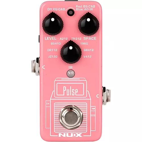 NUX NSS-4 Pulse Mini IR Loader Pedal for Guitar and Bass Effects Pedal Pink