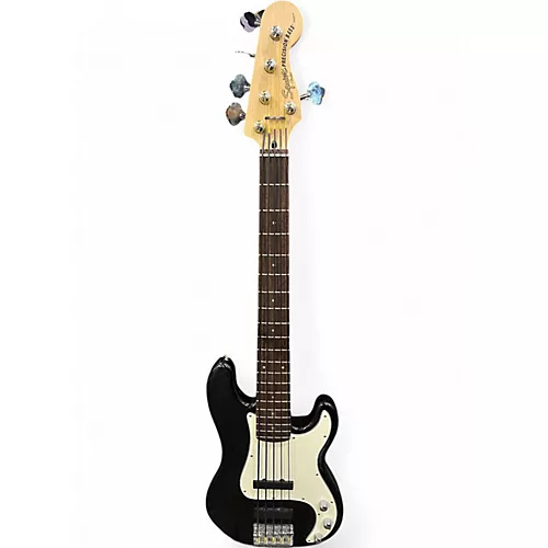 Used Squier Precision Bass Standard Black and White Electric Bass Guitar Black and White