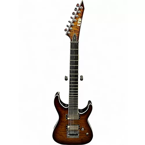 Used ESP LTD Ken Susi KS-M-7 Evertune 7-String DARK BROWN SUNBURST Solid Body Electric Guitar DARK BROWN SUNBURST