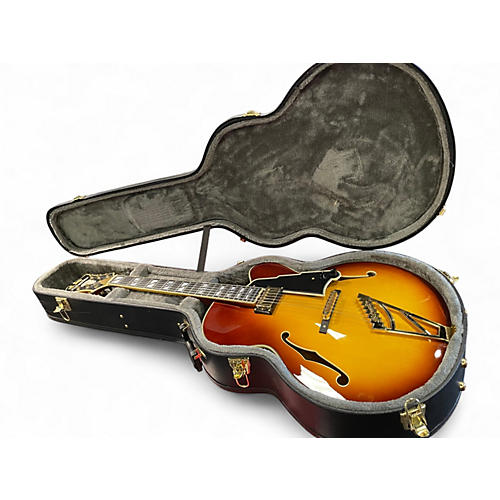 Used D'Angelico EXL-1 Dark Iced Tea Burst Hollow Body Electric Guitar Dark Iced Tea Burst