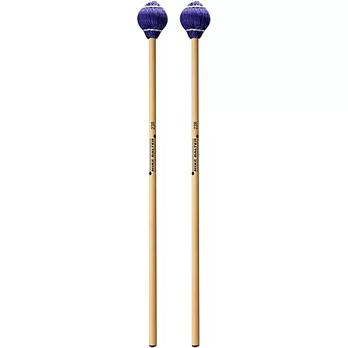 Mike Balter Pro Vibe Series Rattan Handle Keyboard Mallets 23 Blue Cord Medium