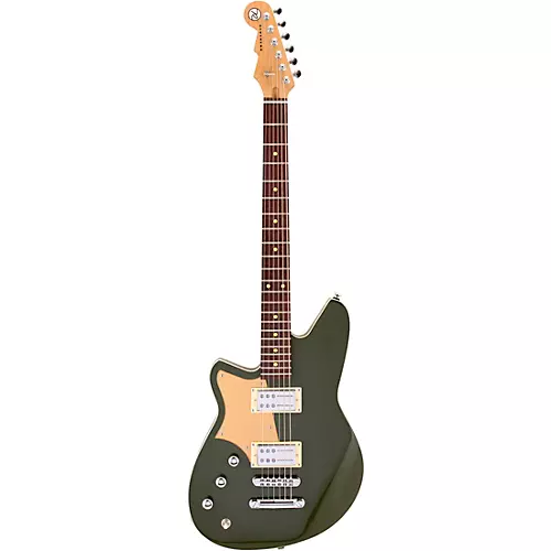 Reverend Descent RA Left-Handed Bariton Electric Guitar Army Green